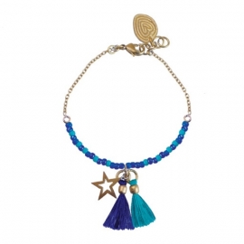 armband - Cobalt wishes bracelet