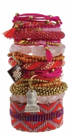 armband - Nirmala Ruby Buddha charm bracelet