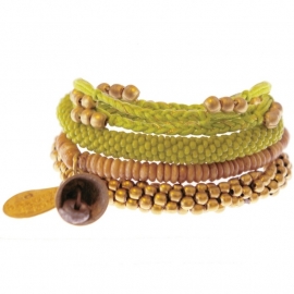 armband - Twist lime bracelet