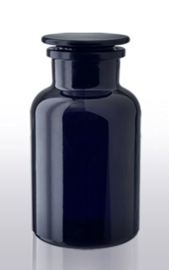1 liter apothekersfles miron violet glas