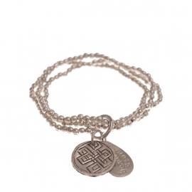 armband - Anju Silver Buddha charm bracelet