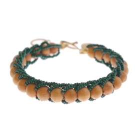 armband - Milipede green bracelet