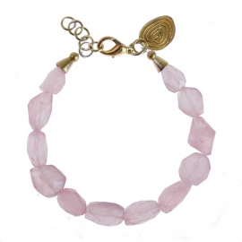 armband - All pink bracelet rosequartz
