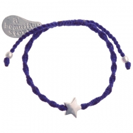 armband - Wish on a star blue bracelet