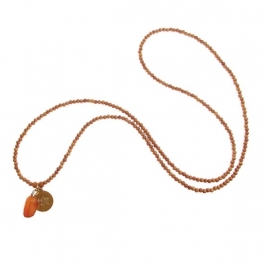 ketting met hanger - Anju Sandal Buddha charm necklace