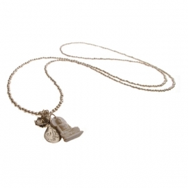 ketting met hanger - Anju Silver Buddha charm necklace