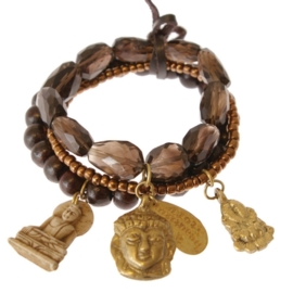 armband - All copper Buddha charm bracelet