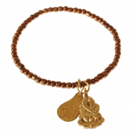 armband - All copper Buddha charm bracelet