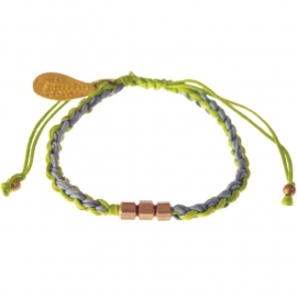 armband - Flush 2 string lime bracelet