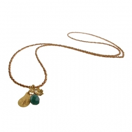 ketting met hanger - Anju Copper Buddha charm necklace