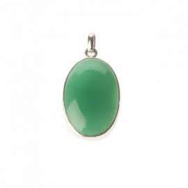 hanger - Lucky Buddha green onyx pendant