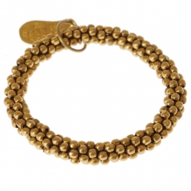 Twist golden bracelet