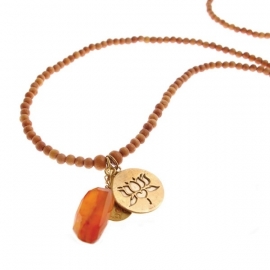 ketting met hanger - Anju Sandal Buddha charm necklace
