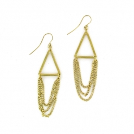 oorhanger - Chain Drop Earrings by Made Kenya