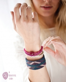 armband - Twist Iris bracelet