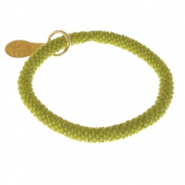 armband - Twist lime bracelet