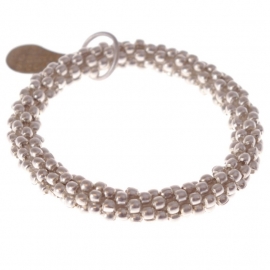 armband - Twist silver bracelet