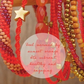 armband - Wish on a star sunset bracelet