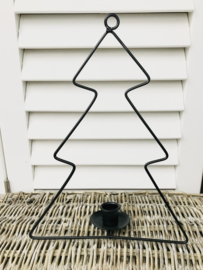 metalen kerstboom kandelaar I zwart 30 cm