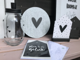 (muur) cirkel dots met hart