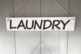 houten bord I LAUNDRY