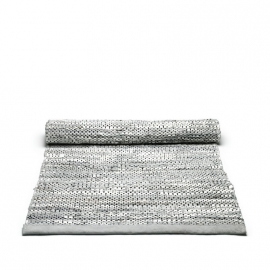 Rug Solid Lederen Vloerkleed Light Grey / div. afmetingen