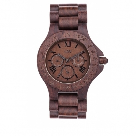 WeWood horloge 'Sitah chocolate'