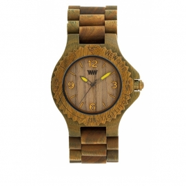 WeWood horloge 'Kale army lime'