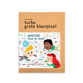 Makii Turbo Grote Kleurplaat 'Winter'