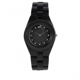 WeWood horloge 'Odyssey crystal black'