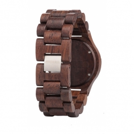 WeWood horloge 'Sitah chocolate'