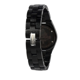 WeWood horloge 'Odyssey crystal black'
