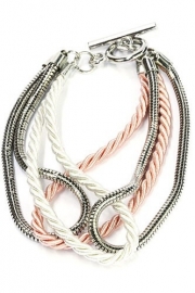 Armband met 4 strengen zwart