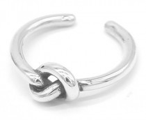 ring met knoop, 925 zilver