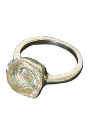 Ring met glaskleuring steentje