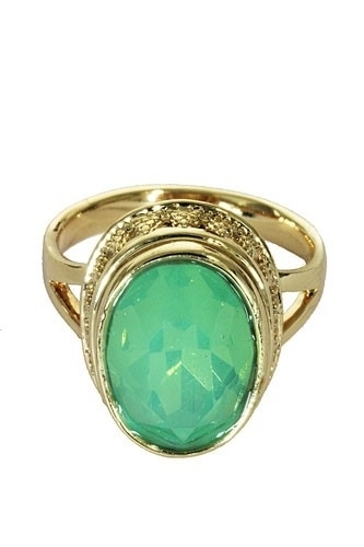 Wonderbaar Ring met groene steen | Ringen | Trend en Taste / Atelier 34 ZR-19