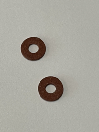 2x Triumph voorvork aftap fiber ring , 97-0430