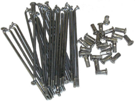 RVS spaken 8 inch halve naaf