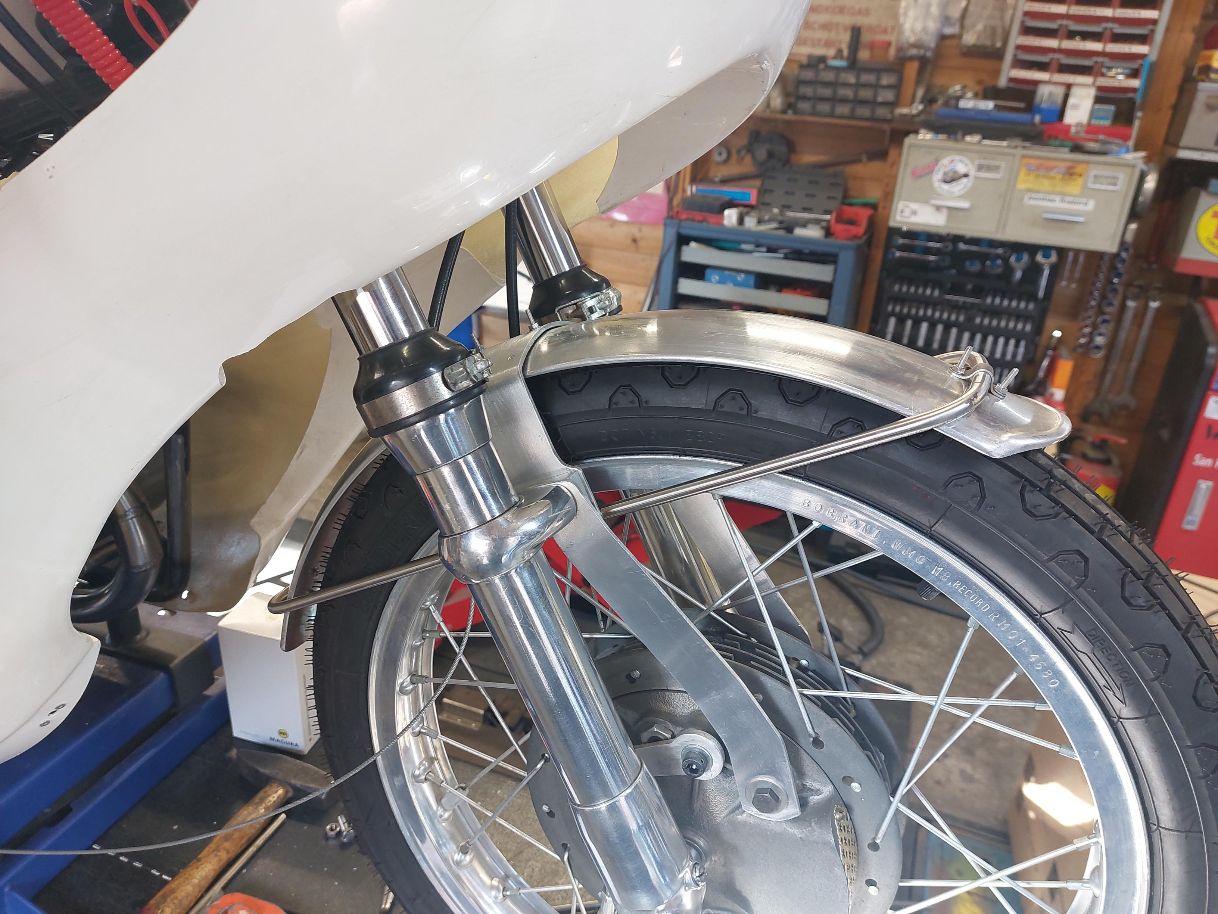 Aluminium voorspatbord voor 50 en 125 cc