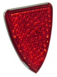Reflector rood driehoek Triumph/BSA. OEM:  LU57111,19-0943,99-1030,RER24,121401