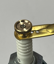 2x Spark Plug Brass Thumb Nut M4 Thread