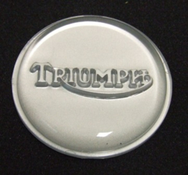 Triumph T140 Fuel tank badge Silver 83-4776