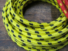 Gevlochten bougie kabel met koper kern per meter  , diverse kleuren