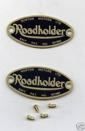 Roadholder badge met nageltjes (setje) , Norton