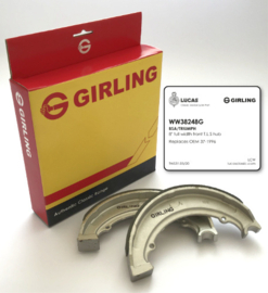 Set Girling remschoenen BSA/Triumph , 8 inch ,1968/70 , voor. 37-1996