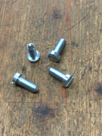 4 schroefjes voor de  Tank knie rubbers Triumph , 82-1953