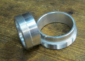 Lasflens voor Monza dop , 2 inch of  2 1/2 inch , aluminium.