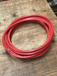 Bougiekabel met koperkern , zwart of rood.