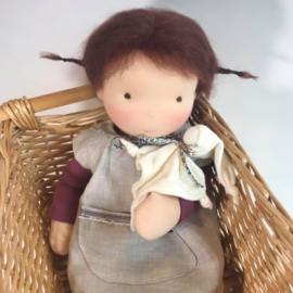 Nadine - a 16''/42 cm tall Handmade Waldorf Doll