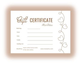 Gift certificate from €20,-